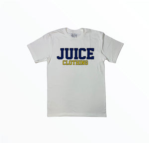 Juice Varsity Tee (navy/golden yellow)